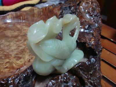 新疆和田玉—鸿运当头（老黄玉）